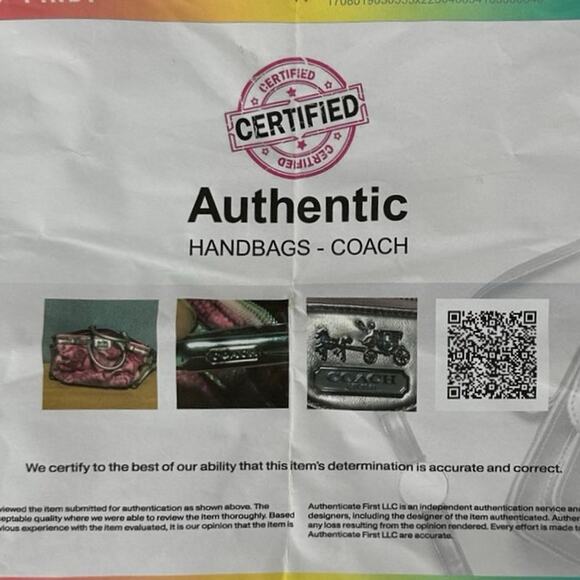 Coach Madison Floral Sophia Satchel Bag - Picture 9 of 9